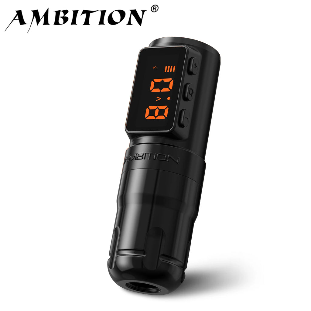 Ambition Bolt-X 1600mAh Coreless Motor Tattoo Machine Pen Wireless Power Supply Permanent Makeup Direct Drive Tattoo Gun For Art