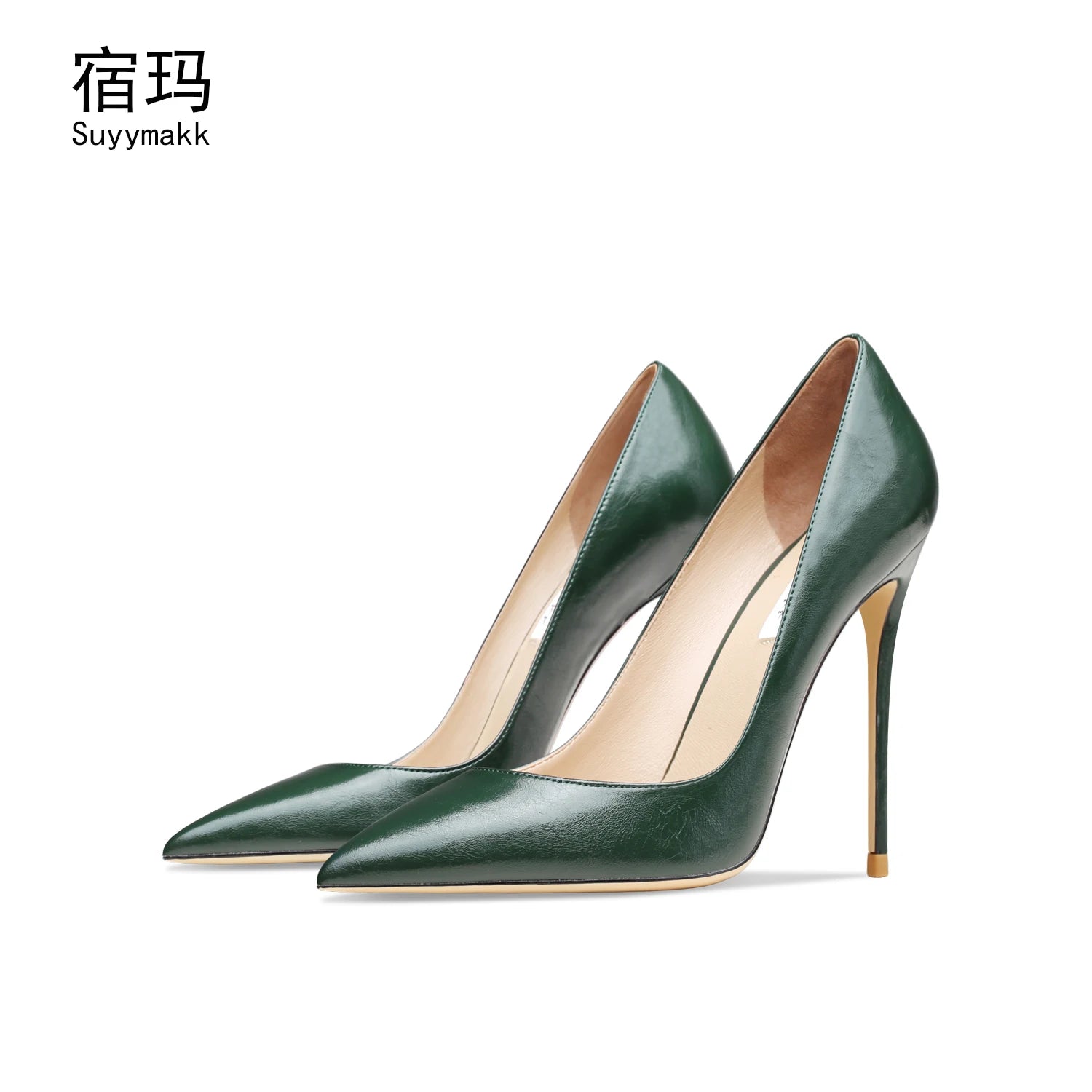 Heels For Women 2025 New Real Leather Pointy Toe High Heels Ladies Shoes With Low Heel Sexy Classic Luxury Pumps Office Shoes