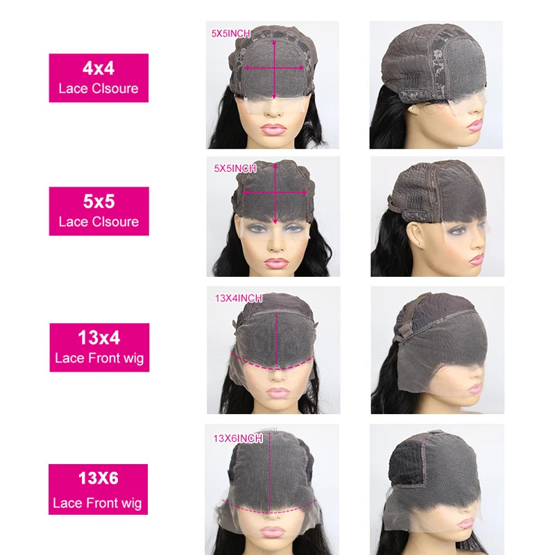 Berrys Fashion Hair Water Wave 13x6 HD Lace Frontal Wig Peruvian 250% Water Wave Lace Frontal Wig 5x5 Lace Closure Wig For Women