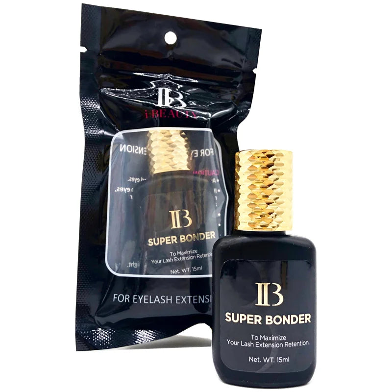 5 Bottles IB Super Bonder Eyelash Extension Glue 15ml IB Primer Professional Clear False Lash Adhesive Makeup Tools Wholesale