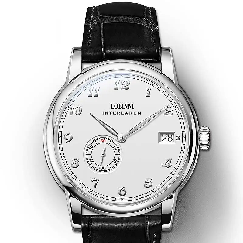 Lobinni Hangzhou 5000A Micro-Rotor Movement Men Automatic Watches Menchical Male Ultra-Thin Mens Wristwatch Business 1888