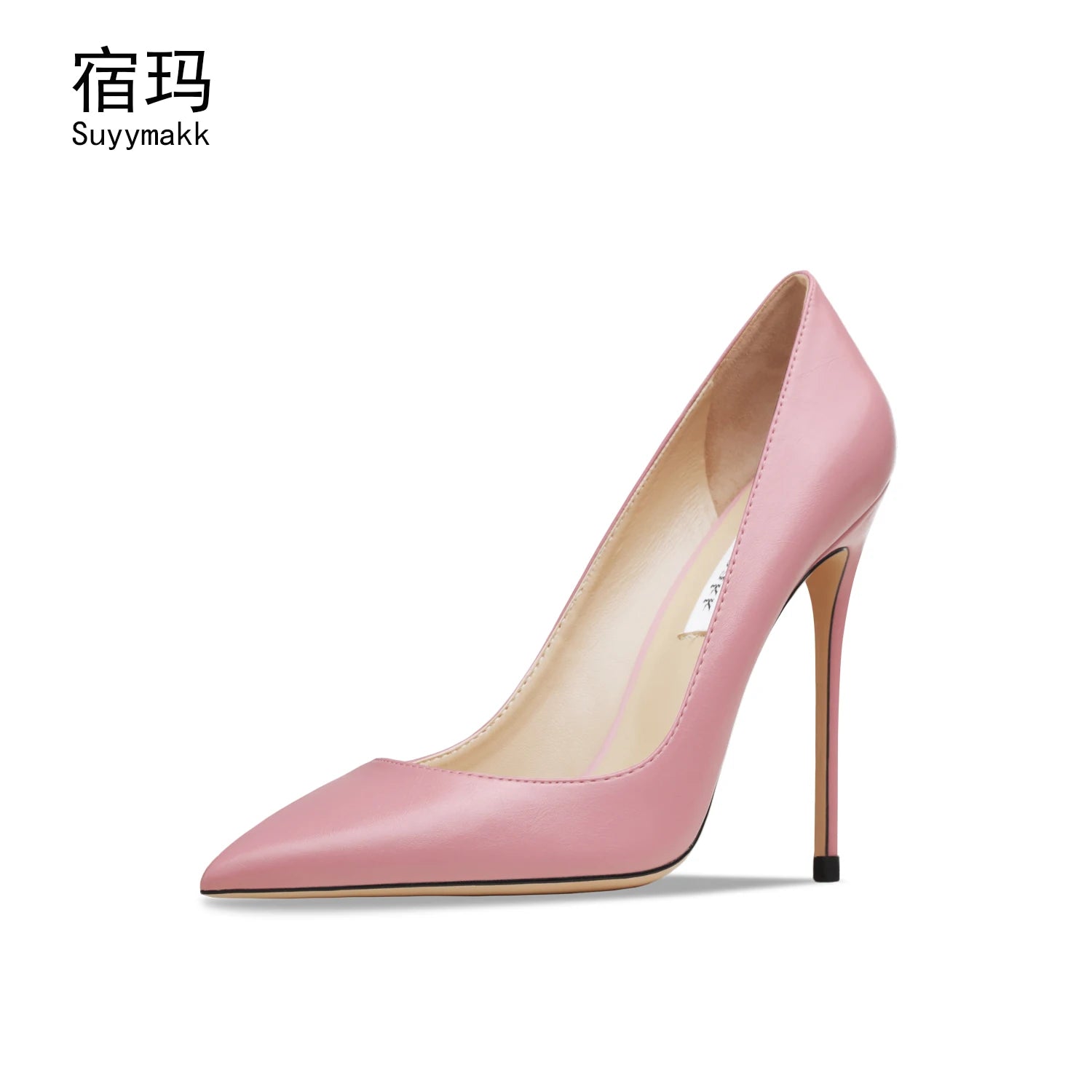 Heels For Women 2025 New Real Leather Pointy Toe High Heels Ladies Shoes With Low Heel Sexy Classic Luxury Pumps Office Shoes