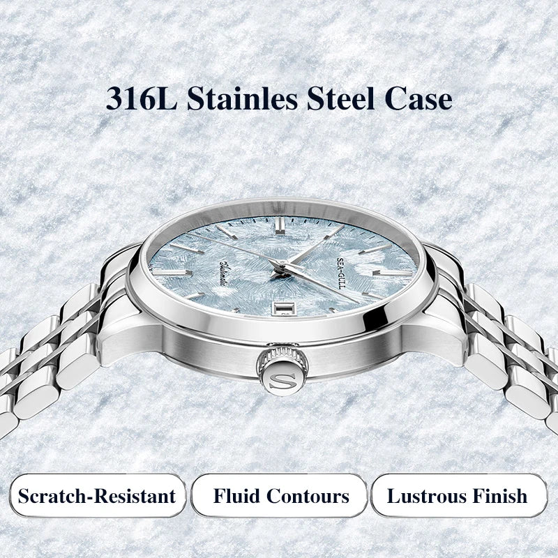Seagull Cedar Men Automatic Mechanical Watches Luxury Fashion Couple Watches Simple Ladies Wristwatch Couple Gifts 2025 New 6182