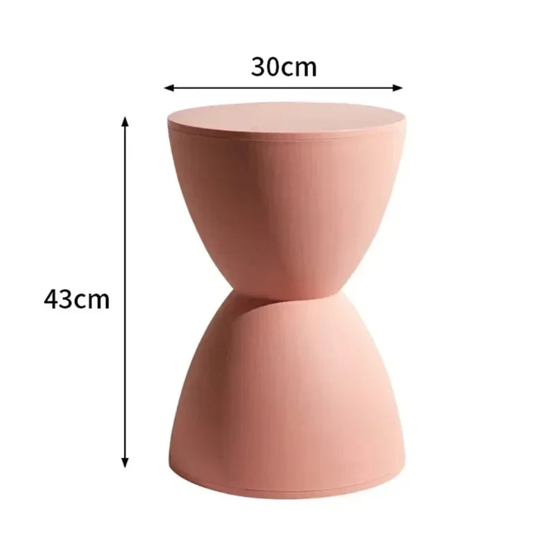 Nordic Shoe Changing Stool for Home Simple Living Room Stool Children Low Stool Thick Plastic Creative Circular Stools Furniture