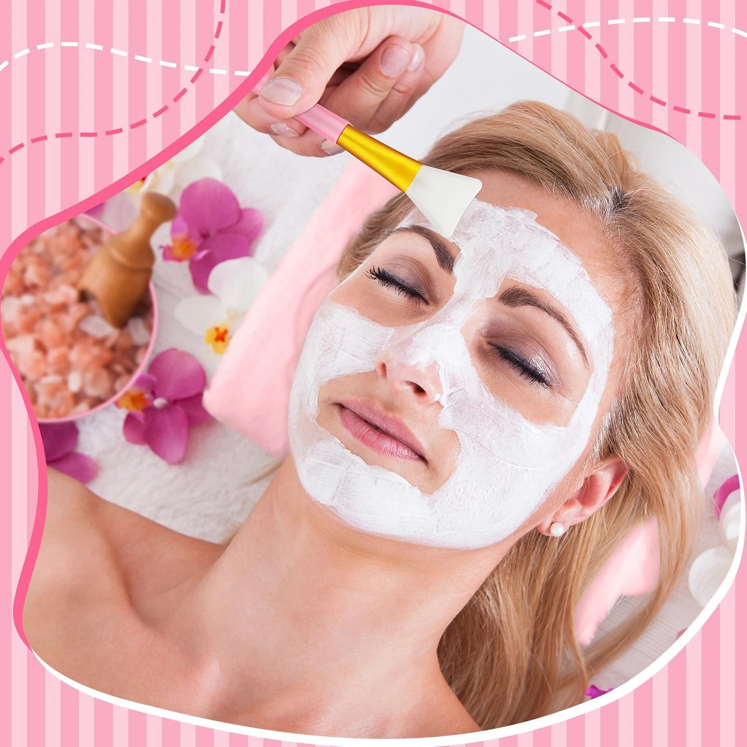 6-18 Sets Kids Pink Spa Party Supplies for Girls Makeup Sleepover Kit Spa Birthday Party Favors Supplies Gift for Children