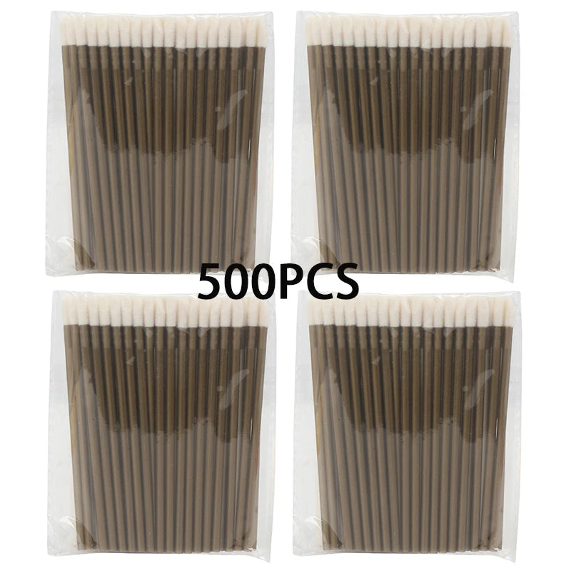500PCS Eyelashes Brushes Wholesaler Disposable Lip Brush Set For Eyelash Extension Mascara Eyebrow Wands Applicator Makeup Tool
