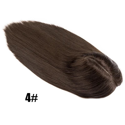 (In stock) 7*9 Size 0.12mm Durable Double knotted Skin Wig  100% Cuticle Straight Remy Virgin Human Hair Wig  For Women and Men
