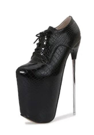 19cm 22cm slim high heels size 50 women's round toe high heels slim high heels short boots steel tube dance shoes
