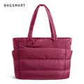 BAGSMART Tote Bag Puffy Padded Women's Bags Leisure Commuting Handbag Large Capacity Mommy Go Out Storage Organizer