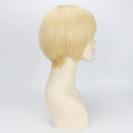 #613 Light Blonde Pixie Cut Wig with PU Front Mono Base Wig for Women Silk Crown Lace Back Real Virgin European Human Hair