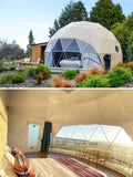 7M Customized Spherical Hotel Tents Outdoor Transparent PVC Dome Tent Geodesic House with Bathroom for Events Hotel Campsite