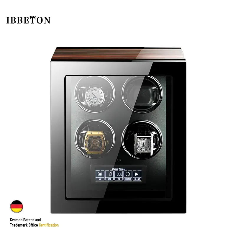 Luxury Automatic Watch Winder 2 4 6 9 12 24 Watches with Mabuchi Motor LCD Touch Screen and Remote Control Watch Storage Box