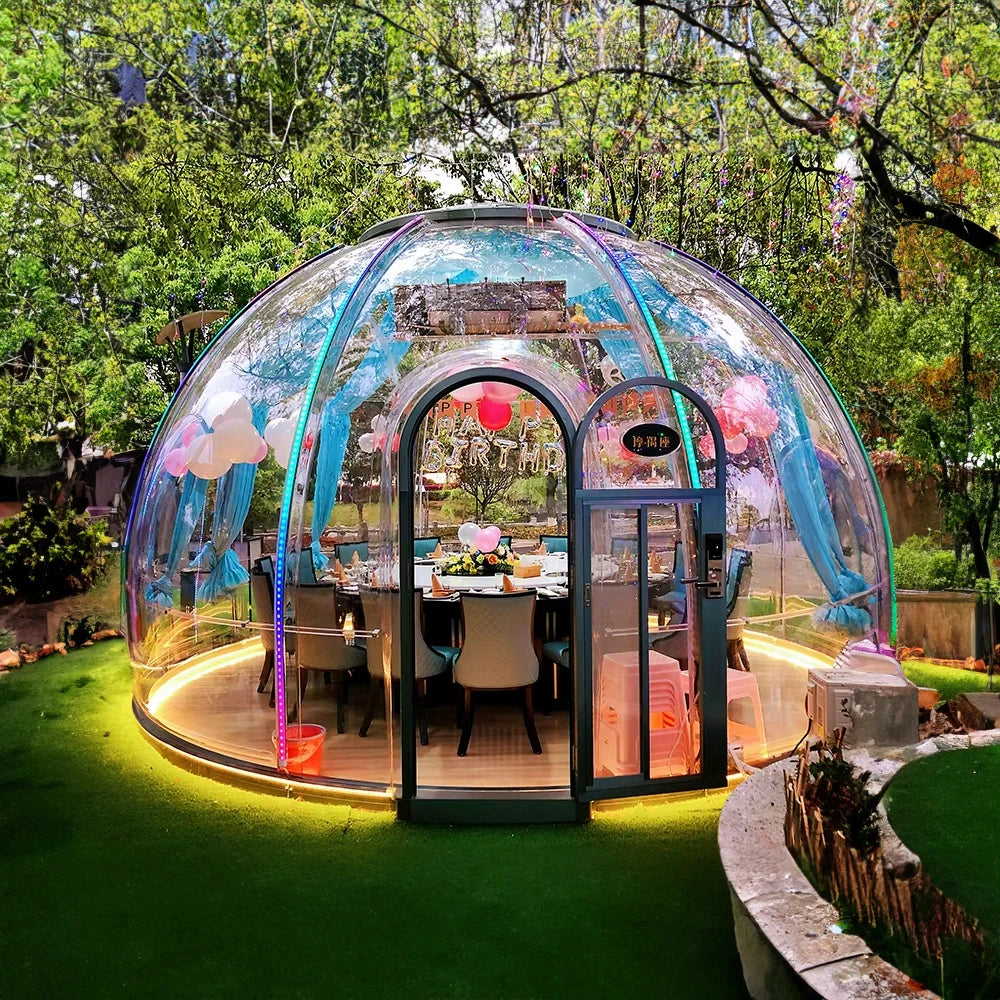 Bubble Tent Transparent Starry Sky Igloo Dome for Camping Waterproof PC Material Perfect for Family Adventures&Stargazing Nights