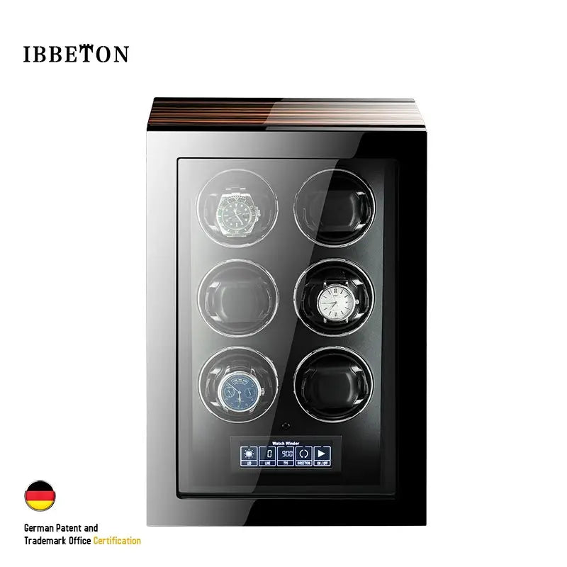 Luxury Automatic Watch Winder 2 4 6 9 12 24 Watches with Mabuchi Motor LCD Touch Screen and Remote Control Watch Storage Box