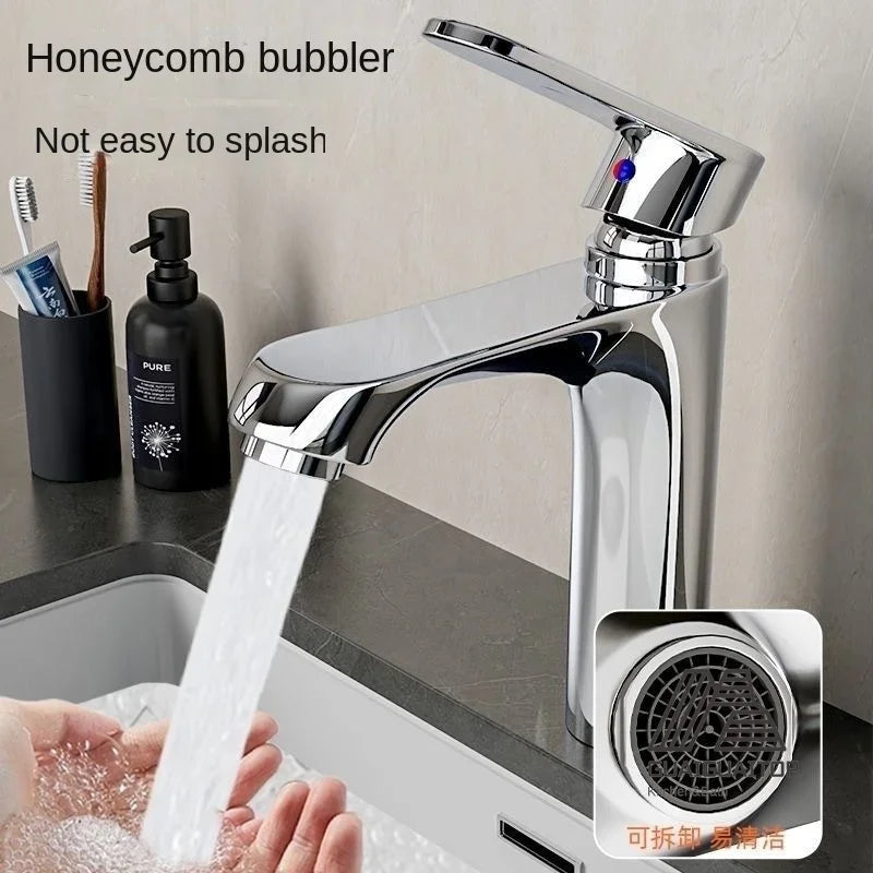 Bathroom Faucet Hot and Cold Water Outlet Bathroom Sink Faucet Water Outlet Washbasin Faucet Tap Bathroom Faucets Bags