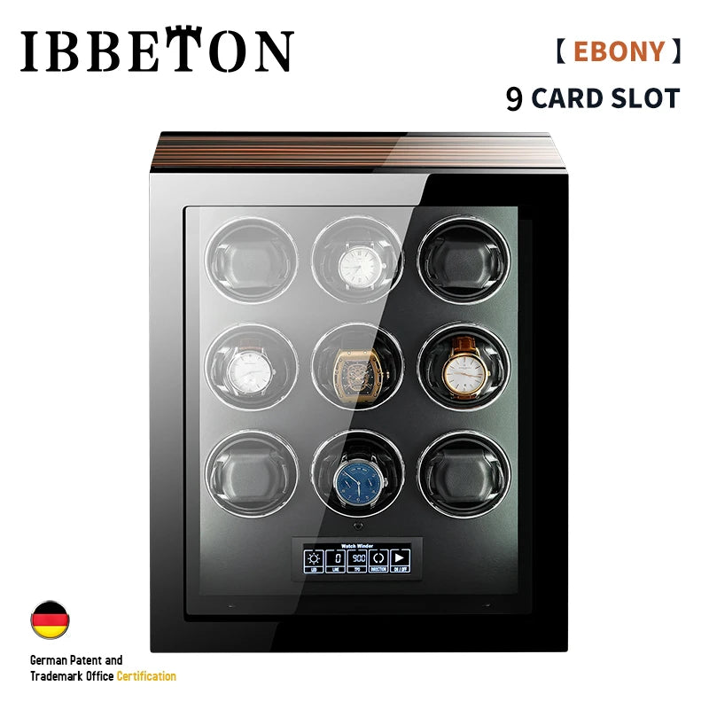 Luxury Automatic Watch Winder 24 Watches with Mabuchi Motor LCD Touch Screen and Remote Control Watch Storage Box