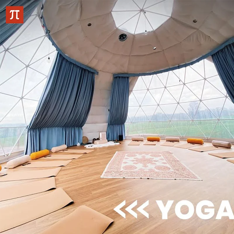 Geodesic Dome Manor greenhouse Tent Leisure Resort Vacation Outdoor Glamping Round Tent Transparent Starry Sky Luxury Hotel Dome