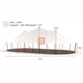 Outdoor Hotel Tent Camping Team Building Pole Tent Party Restaurant Resort Wedding Luxury Tent Hot Sale Wild Luxury Canopy Tent