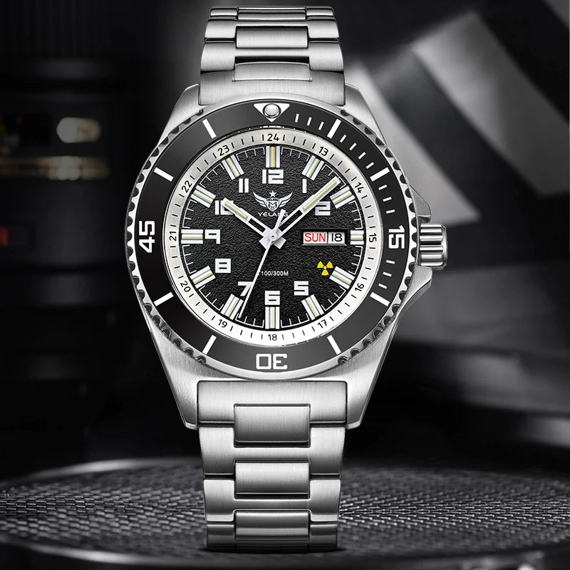 Yelang V1031 Luxury Men Brand Watch 44mm Diver Water Watches Japan 8205 Automatic Mechanical movement Luminous 300M Waterproof