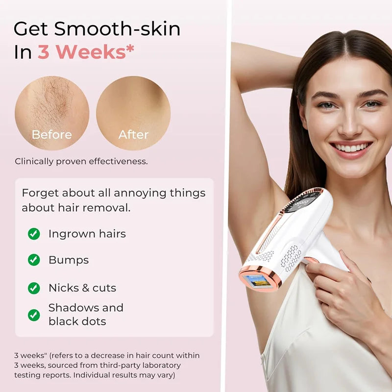 Permanent Laser Hair Removal Women's Depilators Facial Shaving Hair Cutting Machine Men's Razor Shaver Mower IPL Laser Epilator