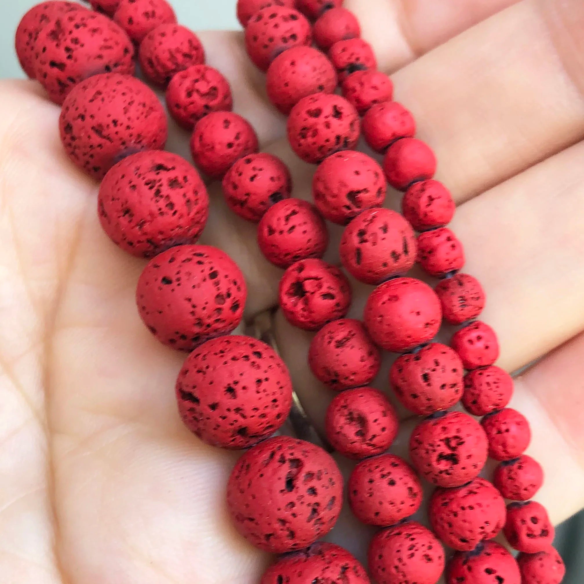 Natural Stone Round Flame Stone Beads Yooperlite Fire Sodalite Loose Spacer Beads for Jewelry Making DIY Bracelets Necklace 15''