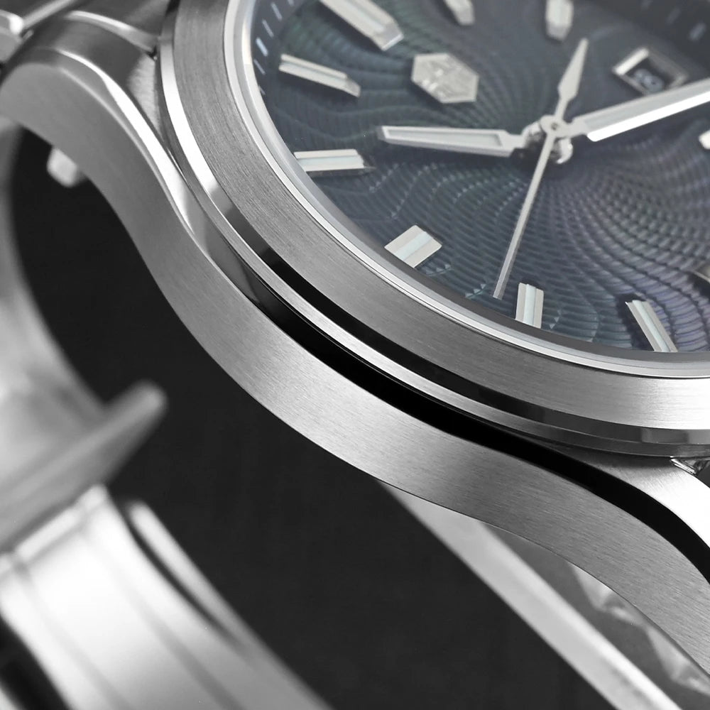 San Martin 39mm Watch Luxury Dress Miyota 9015 Automatic Mechanical Watches SN0150 for Men With Mop Guilloche 100m Waterproof