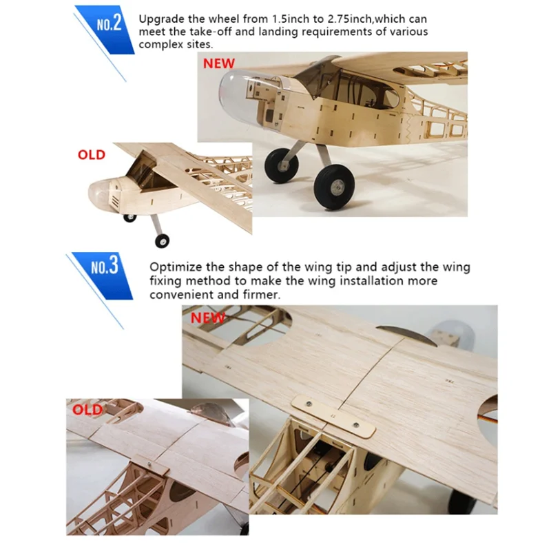 CHFL Wood RC Airplane 1.2M 30E 4CH Remote Control Aircraft KIT/PNP Version DIY Flying Model