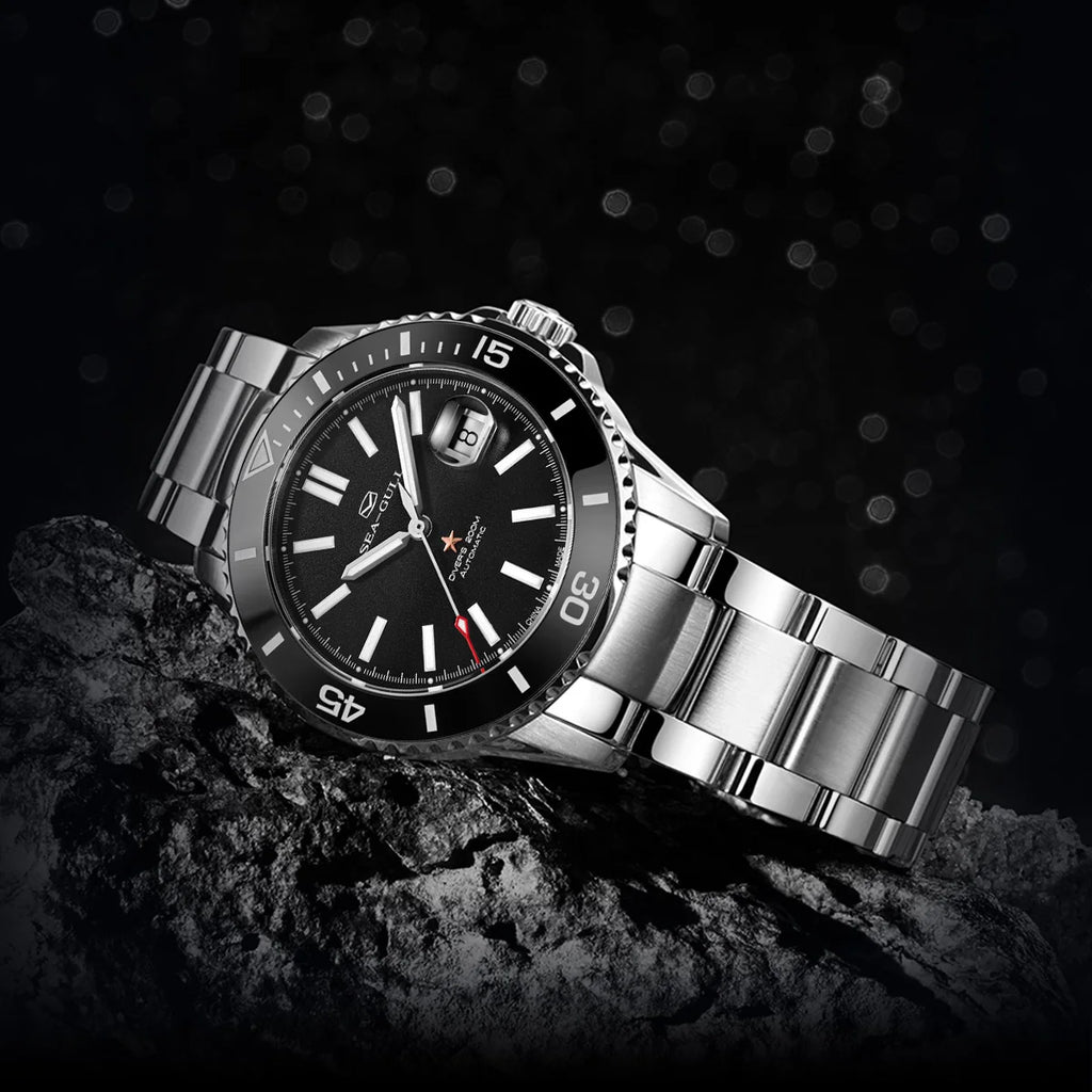 Seagull Ocean Series Watch for Men Luxury Diving Watches 200M Waterproof Ceramic bezel Sapphire Automatic Mechanical Watch 1201