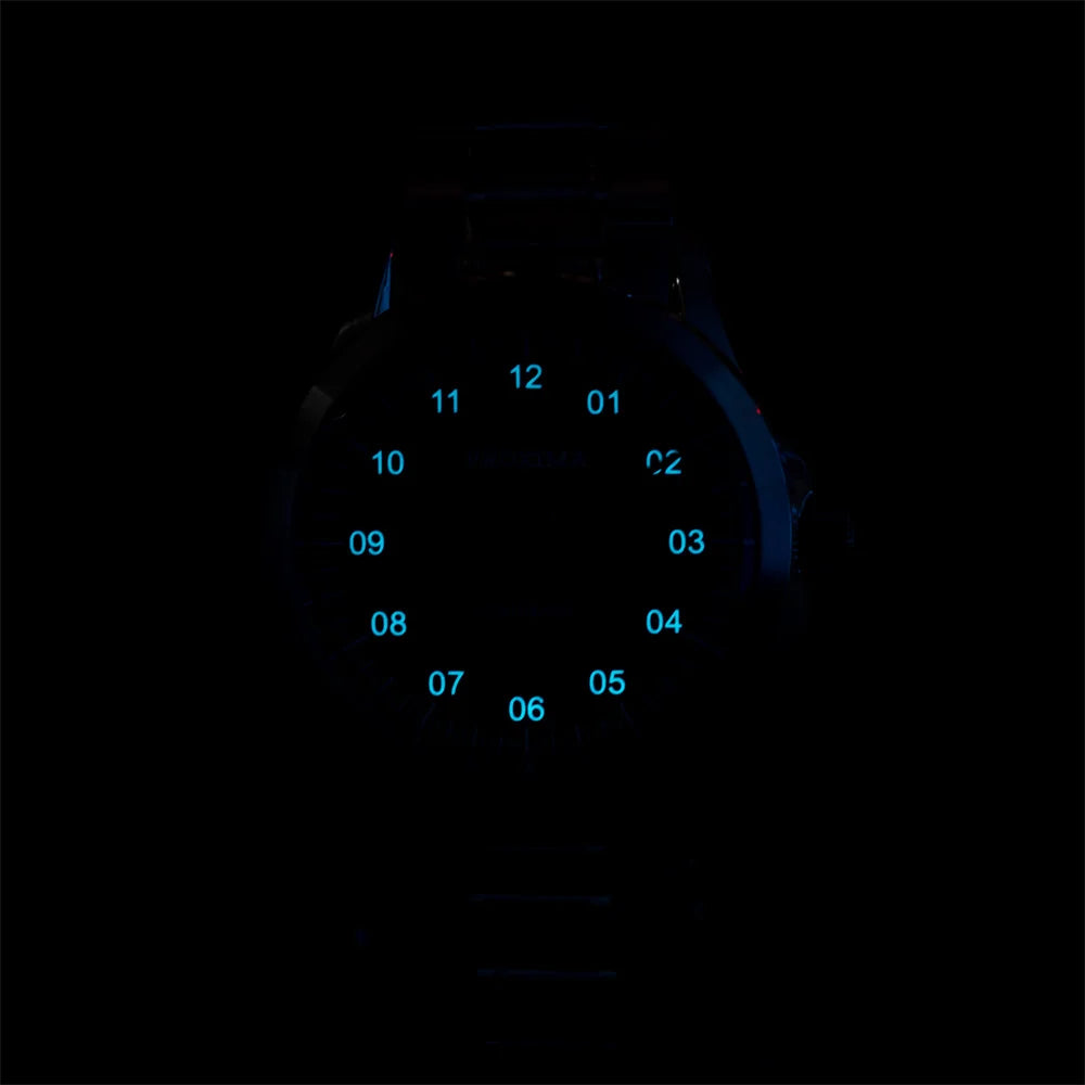 Proxima PX1745 Men's Watches Luxury 9015 Automatic One Hand Watch Stainless Steel Sapphire Crystal Glass 100M Waterproof