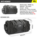 Rhinowalk  Motorcycle Tail Bag 26L/45L/60L/80L Waterproof Expandable Motorcycle Bag Large Capacity Travel Motorcycle Rack Bags