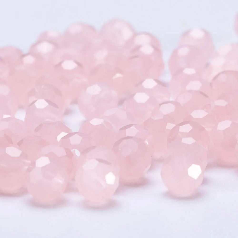 3 4 6 8mm Round Crystal Beads Faceted Transparent Glass Beads Loose Spacer Beads for Jewerly Making Needlework Bracelet Necklace