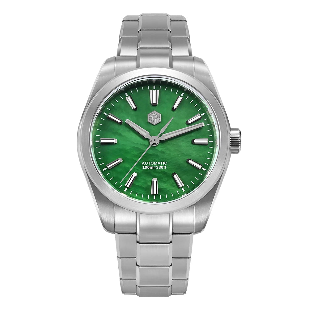 San Martin 39mm Miyota 90S5 MOP Dial Men GADA Wristwatch Automatic Watches Mechanical BGW-X1 10Bar Luminous SN0144GX-4/7