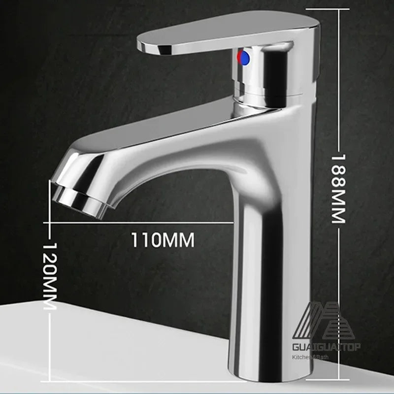 Bathroom Faucet Hot and Cold Water Outlet Bathroom Sink Faucet Water Outlet Washbasin Faucet Tap Bathroom Faucets Bags