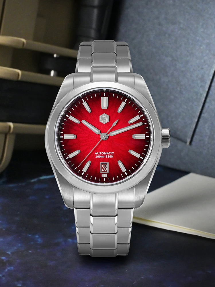 San Martin New 36mm Men Watch Miyota 9015 Chinese Original Design JianZhan Gada Mechanical Watches Waterproof Luminous SN0144