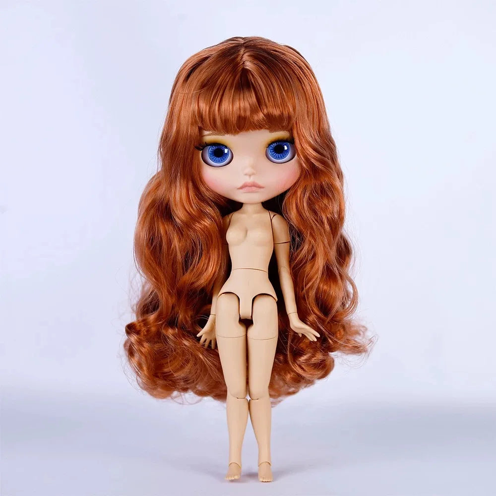 ICY DBS Blyth 30cm Doll Tan Skin Matte Face Glossy Face Pouting Lips 19 Joints Body Doll DIY Makeup Costume Doll Girls Gift Toy