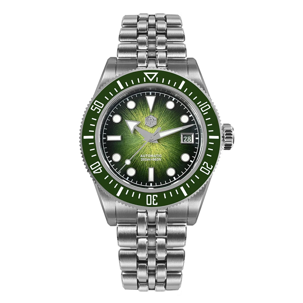 San Martin 40mm Men Diver Watches Original Design High-end Luxury Man Watch Miyota 9015 Automatic Mechanical Waterproof 20Bar