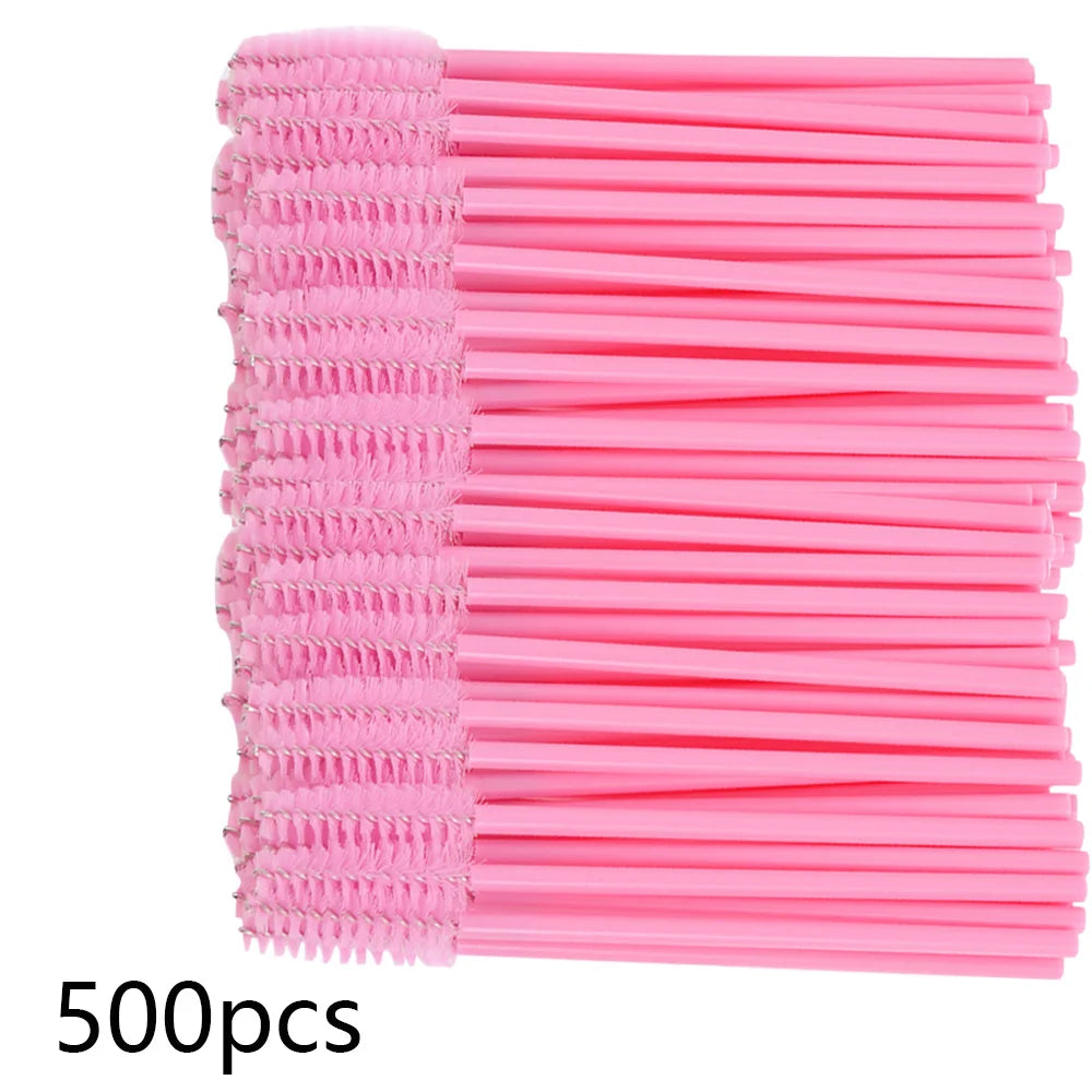 500PCS Eyelashes Brushes Wholesaler Disposable Lip Brush Set For Eyelash Extension Mascara Eyebrow Wands Applicator Makeup Tool