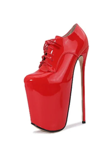 19cm 22cm slim high heels size 50 women's round toe high heels slim high heels short boots steel tube dance shoes