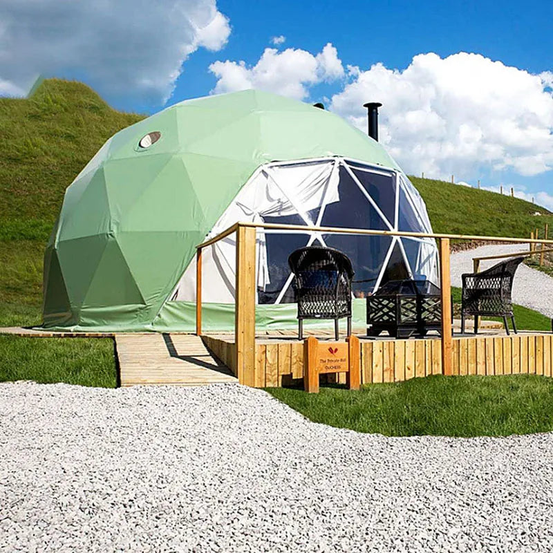 Trade Show Tent 6~9m Diameter Transparent Geodesic Luxury Dome Hotel Manor Tents Hotel Forest Glamping Round Dome Tent Outdoors
