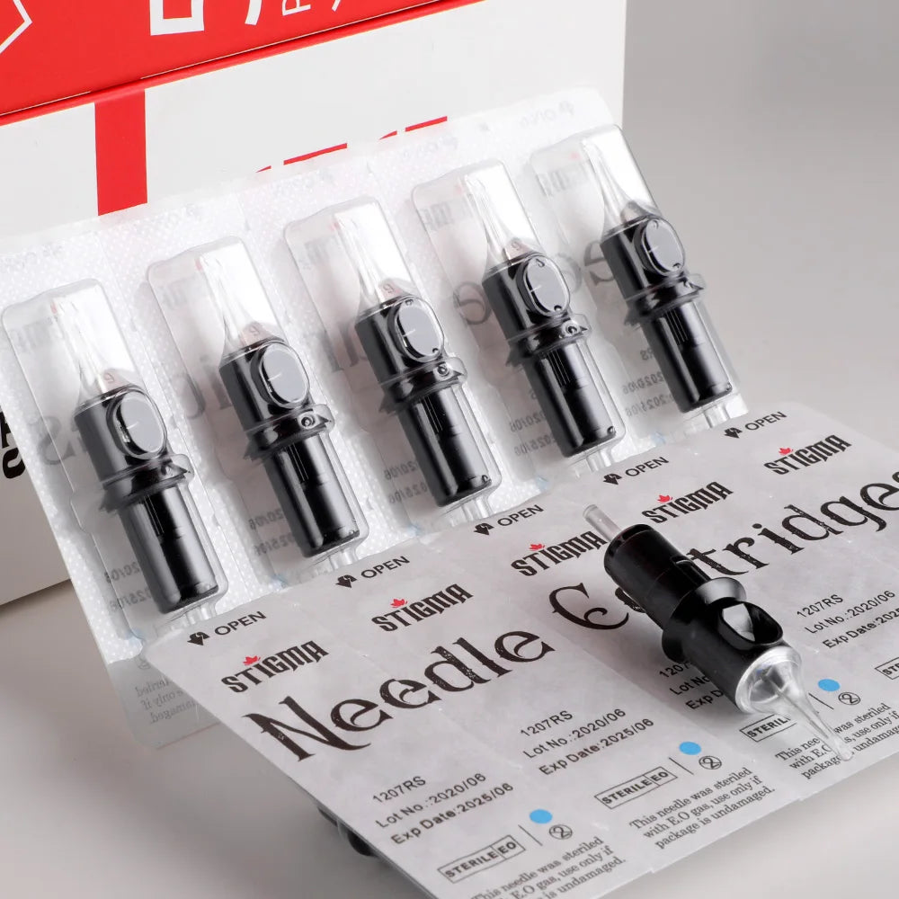 STIGMA 50Pcs Tattoo Cartridges Needles Boutique Disposable Sterile  Revolution Safe Cartridges For Tattoos Machines Makeup Body