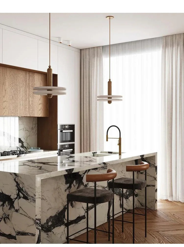 Any Size Custom Italian Minimalist Luxury Natural Marble Kitchen Island Dining Table Stone Top Modern Home Open Kitchen Table 13
