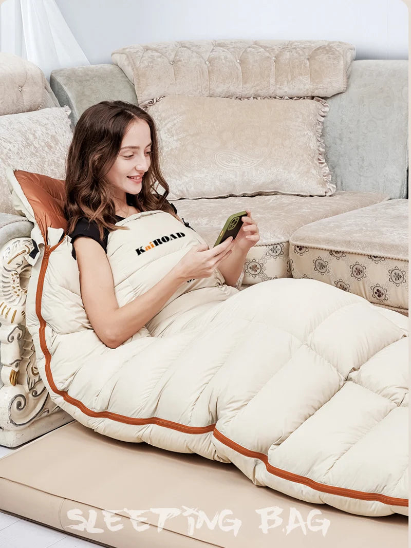 Lohascamping Down Sleeping bag Machine washable Ultralight 3 Season Sleeping Bags for home Traveling Camping sleeping bag