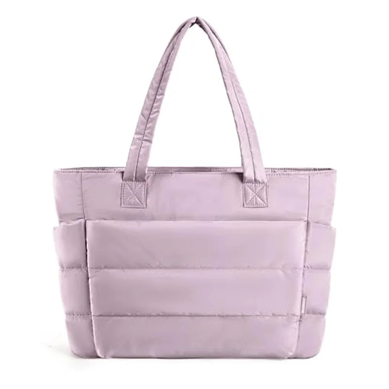 BAGSMART Tote Bag Puffy Padded Women's Bags Leisure Commuting Handbag Large Capacity Mommy Go Out Storage Organizer