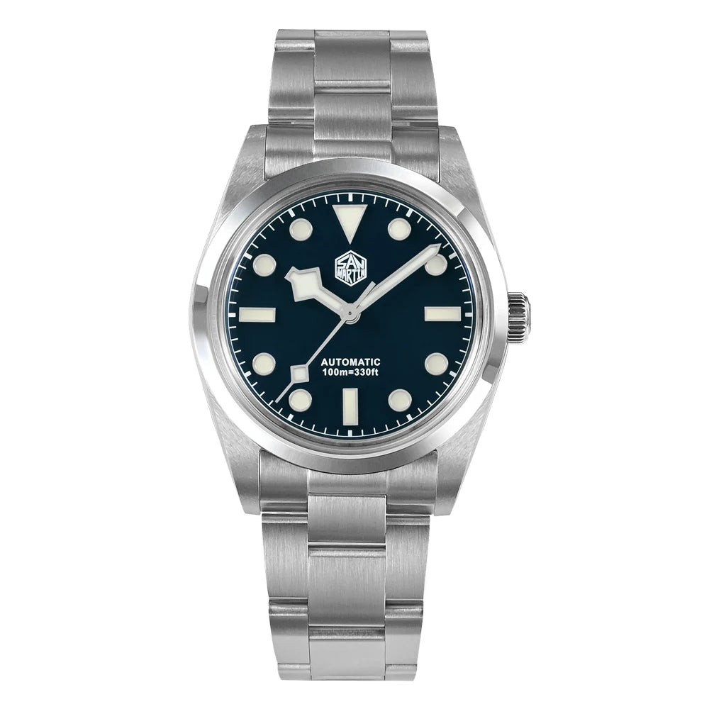 San Martin 36mm Explore Mechanical Watch For Men Watches Relogio Automático Sapphire Sport Snowflake Luminous 10Bar SN0021B-3