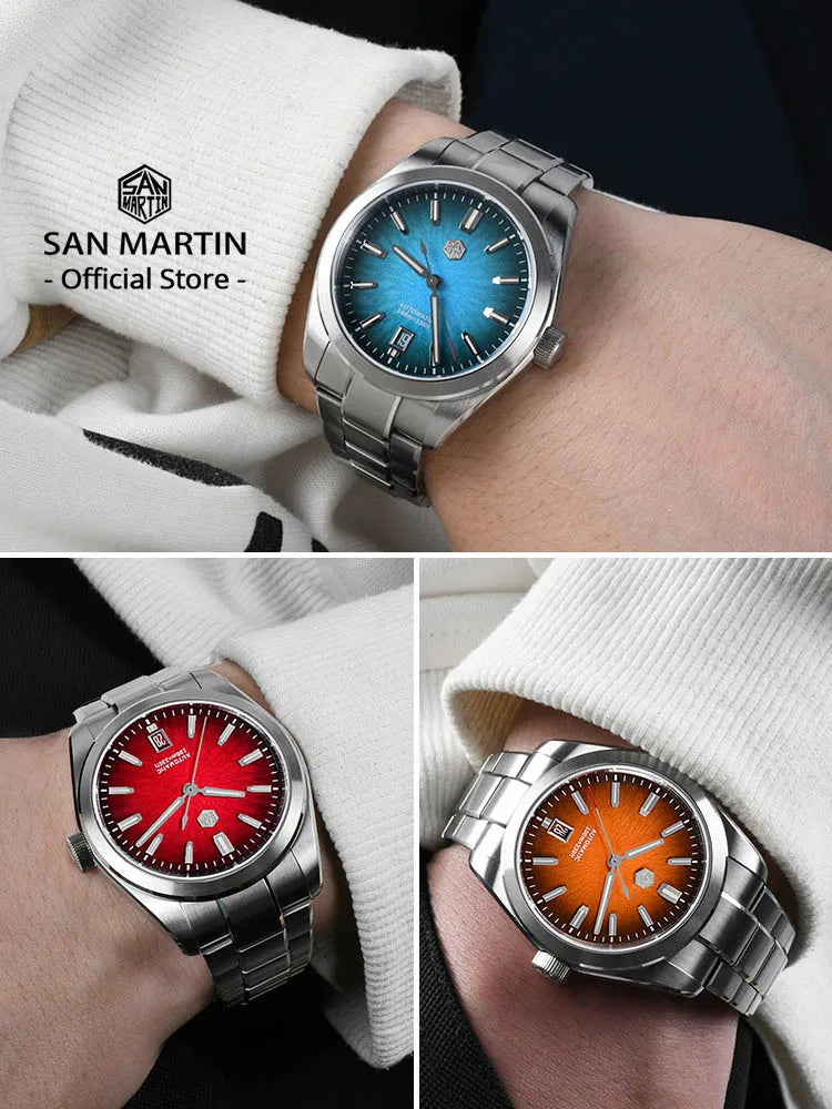 San Martin 36mm 39mm 42mm SN0144 JianZhan Gada Watch Miyota 9015 Original Design Chinese Dress Men Automatic Mechanical Watches