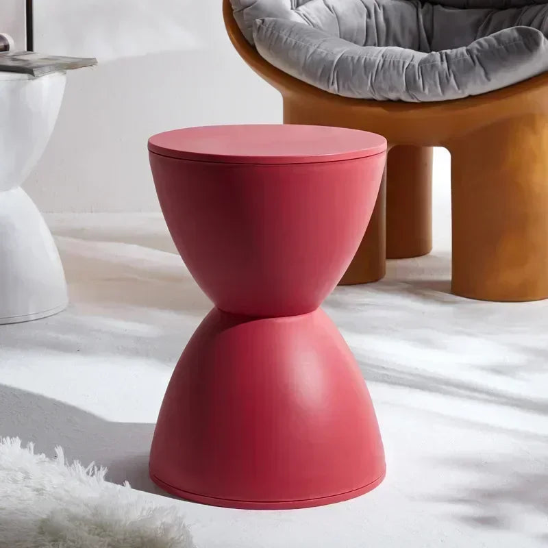 Nordic Shoe Changing Stool for Home Simple Living Room Stool Children Low Stool Thick Plastic Creative Circular Stools Furniture