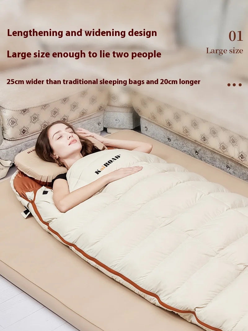 Lohascamping Down Sleeping bag Machine washable Ultralight 3 Season Sleeping Bags for home Traveling Camping sleeping bag