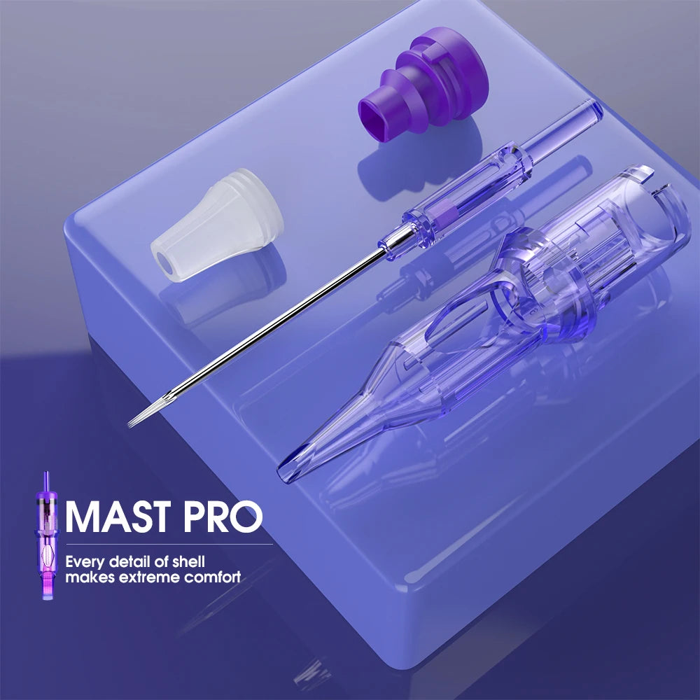 50pcs/Box Mast PRO Tattoo Cartridge Needles Mixed Size RL/RS/RM/M Disposable Safety for Tattoo Gun Permanent Makeup Needles