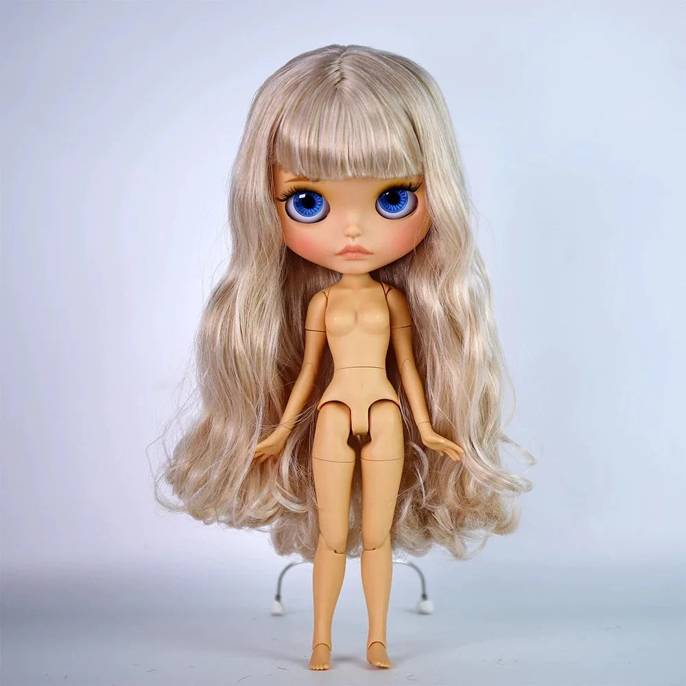 ICY DBS Blyth 30cm Doll Tan Skin Matte Face Glossy Face Pouting Lips 19 Joints Body Doll DIY Makeup Costume Doll Girls Gift Toy