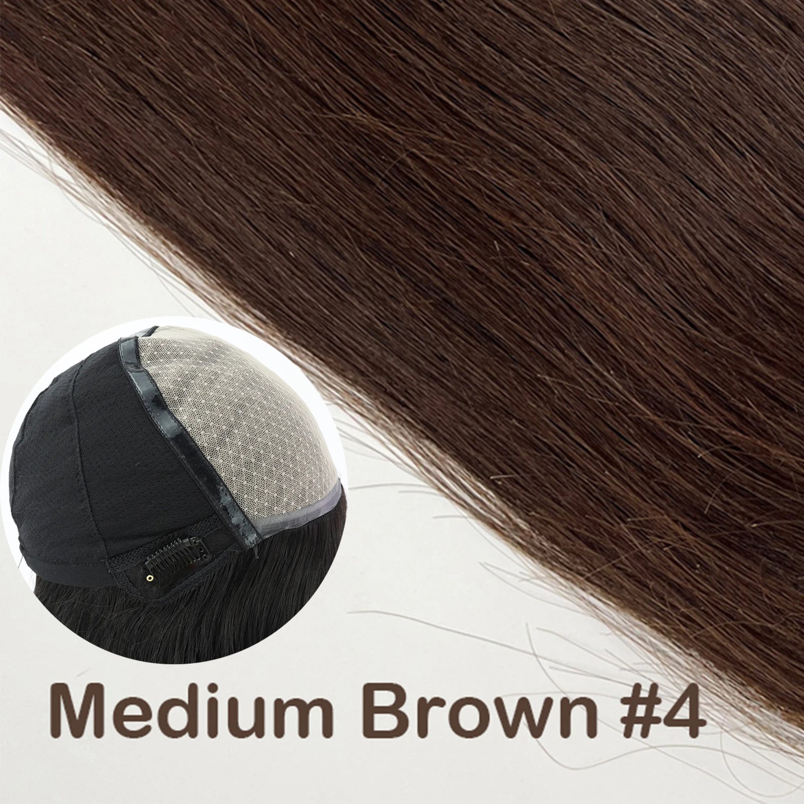 Women Silk Top Full Lace Wig with PU Front Layer Virgin European Human Hair Wig 6x6" Silk Base Wigs with Elastic Net Wear to go